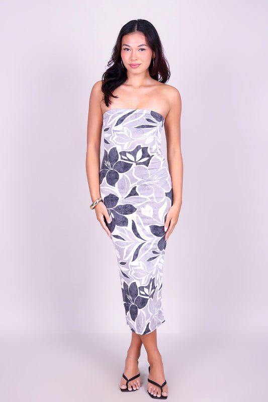 SIMPLE BLOOM TUBE DRESS