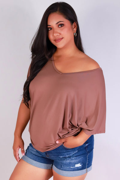 Jeans Warehouse Hawaii - PLUS S/S Knit Top - SAIL AWAY DOLMAN TOP | By ADARA