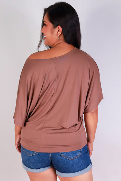 Jeans Warehouse Hawaii - PLUS S/S Knit Top - SAIL AWAY DOLMAN TOP | By ADARA