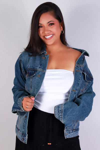 Jeans Warehouse Hawaii - PLUS DENIM JACKETS - STANDING ON BUSINESS DENIM JACKET | By ULTIMATE OFFPRICE