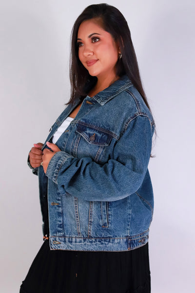 Jeans Warehouse Hawaii - PLUS DENIM JACKETS - STANDING ON BUSINESS DENIM JACKET | By ULTIMATE OFFPRICE