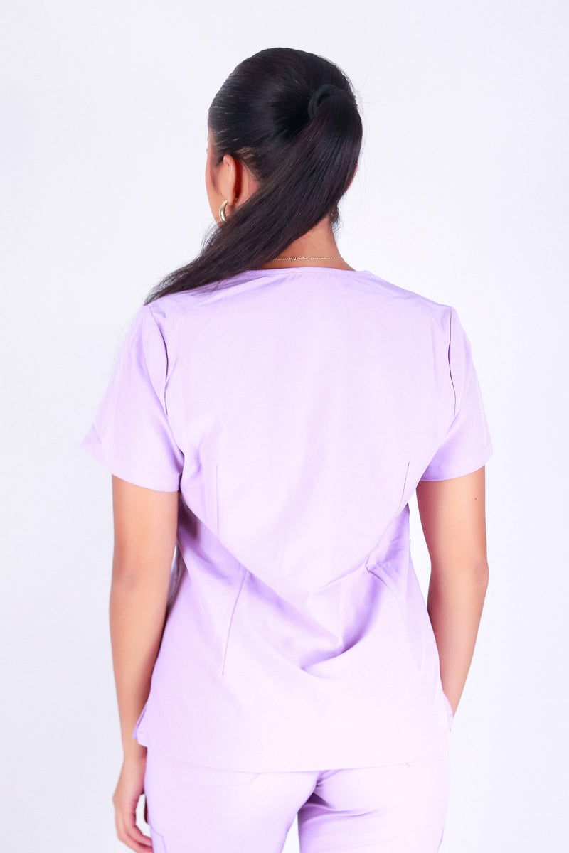 WORKING OVER TIME SCRUB TOP