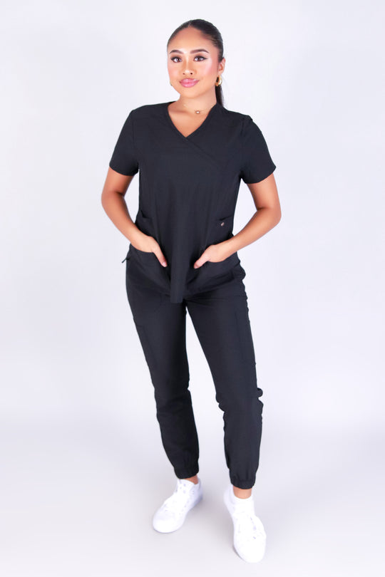 WORKING OVERTIME SCRUB TOP