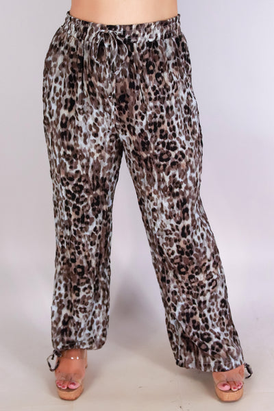 Jeans Warehouse Hawaii - PLUS PRINT WOVEN CAPRI'S - WILD FOR YOU CAPRI'S | By YMI JEANS