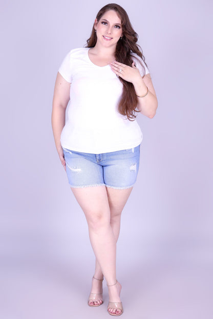 FRAY GAME DENIM SHORTS