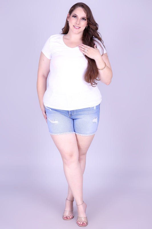 FRAY GAME DENIM SHORTS