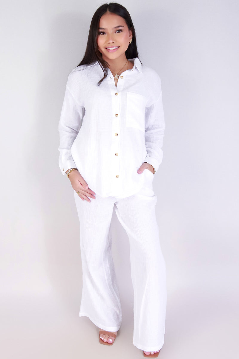Jeans Warehouse Hawaii - MATCHING SEPARATES - EASY BREEZY PANTS | By IKEDDI IMPORTS