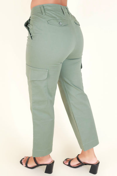Jeans Warehouse Hawaii - SOLID WOVEN PANTS - ONCE AGAIN PANTS | By Detour Apparel Inc.