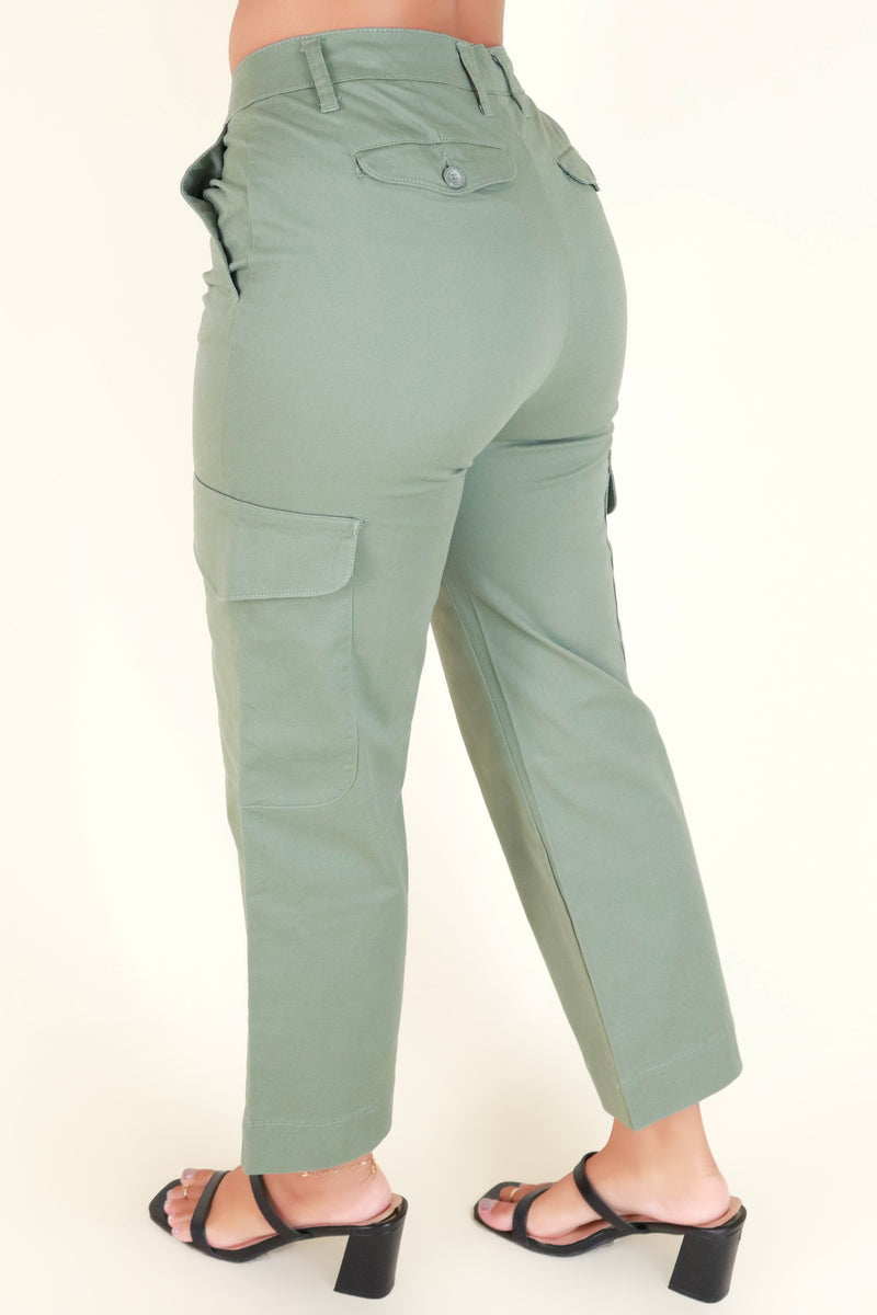 Jeans Warehouse Hawaii - SOLID WOVEN PANTS - ONCE AGAIN PANTS | By Detour Apparel Inc.