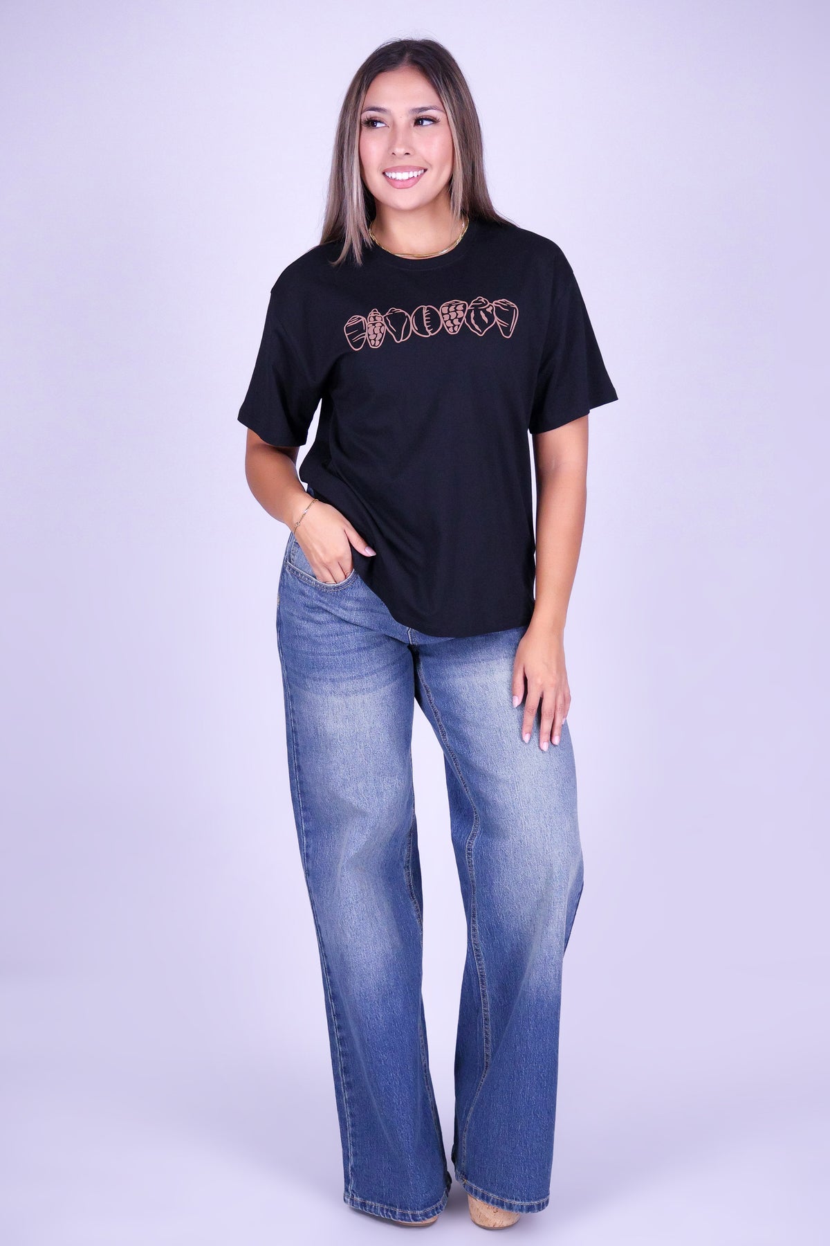 MIXED SHELL TEE