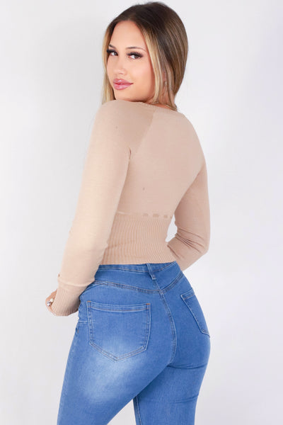 Jeans Warehouse Hawaii - SOLID LONG SLV TOPS - IS IT THAT SWEET SWEATER | By STYLE MELODY