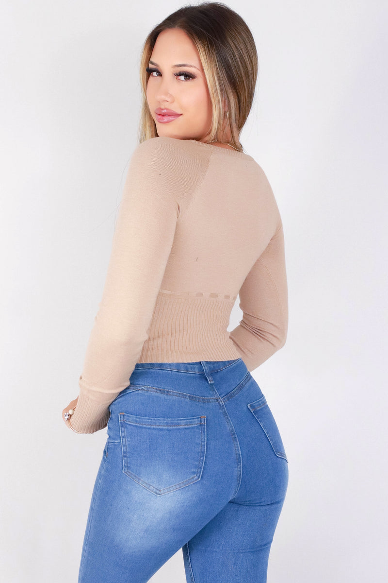 Jeans Warehouse Hawaii - SOLID LONG SLV TOPS - IS IT THAT SWEET SWEATER | By STYLE MELODY