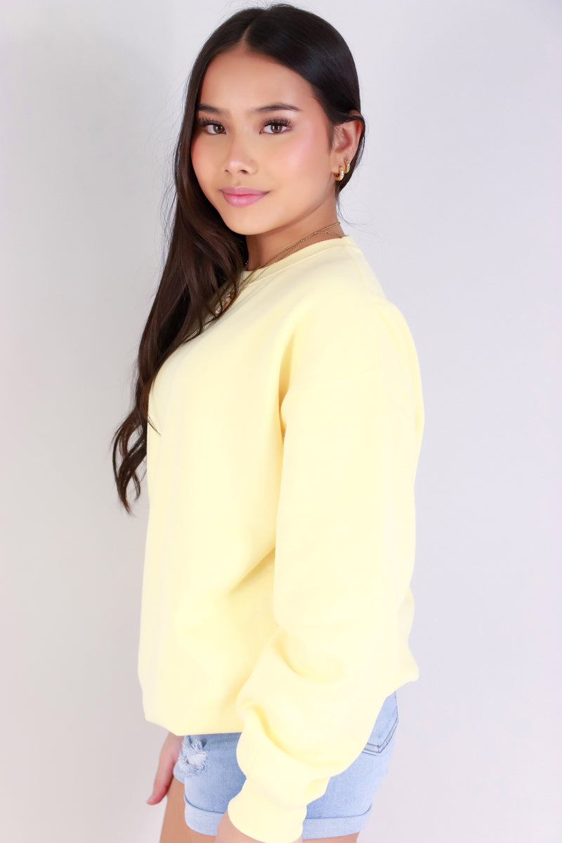 Jeans Warehouse Hawaii - SOLID LONG SLV TOPS - BOYFRIEND SWEATER | By REFLEX