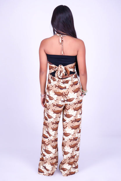BLOOMS BY THE SEA HALTER JUMPSUIT | KIDS SIZE 12MO-14