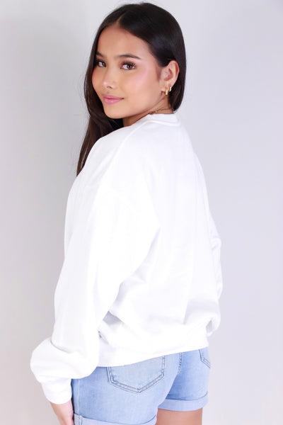 Jeans Warehouse Hawaii - SOLID LONG SLV TOPS - BOYFRIEND SWEATER | By REFLEX