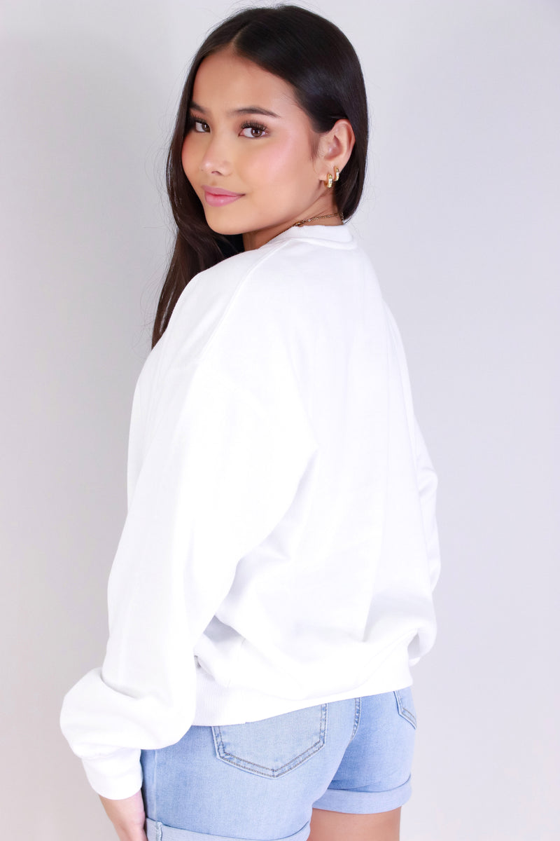 Jeans Warehouse Hawaii - SOLID LONG SLV TOPS - BOYFRIEND SWEATER | By REFLEX