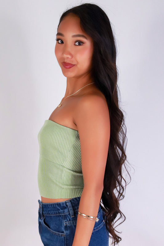 Jeans Warehouse Hawaii - SOLID TANKS/ TUBES - THE FOLD SWEATER TUBE TOP | By MINE FASHION