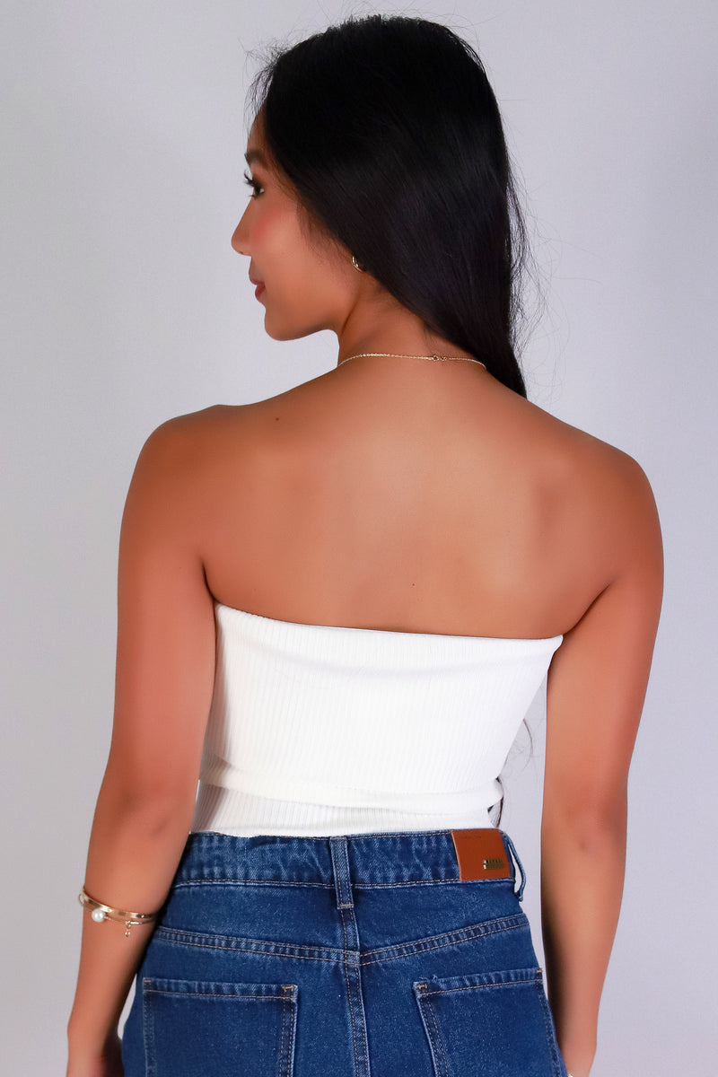 Jeans Warehouse Hawaii - SOLID TANKS/ TUBES - THE FOLD SWEATER TUBE TOP | By MINE FASHION