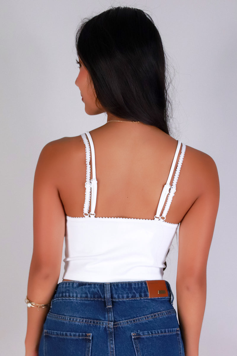Jeans Warehouse Hawaii - SL CASUAL SOLID - LACED WITH LOVE TOP | By ANWND