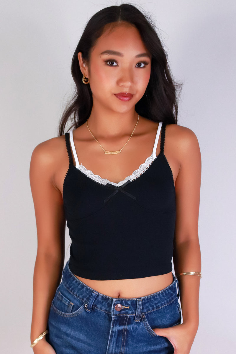 Jeans Warehouse Hawaii - SL CASUAL SOLID - LACED WITH LOVE TOP | By ANWND
