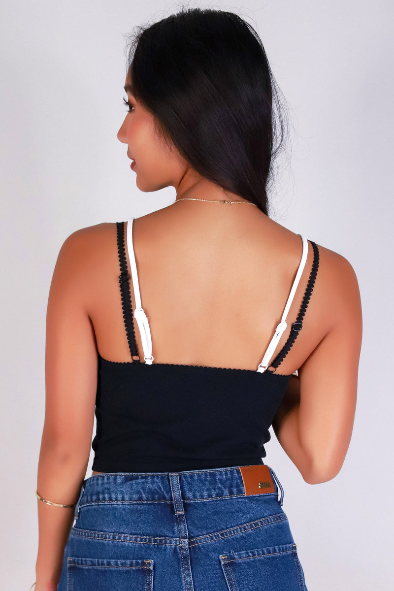Jeans Warehouse Hawaii - SL CASUAL SOLID - LACED WITH LOVE TOP | By ANWND
