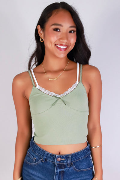 Jeans Warehouse Hawaii - SL CASUAL SOLID - LACED WITH LOVE TOP | By ANWND