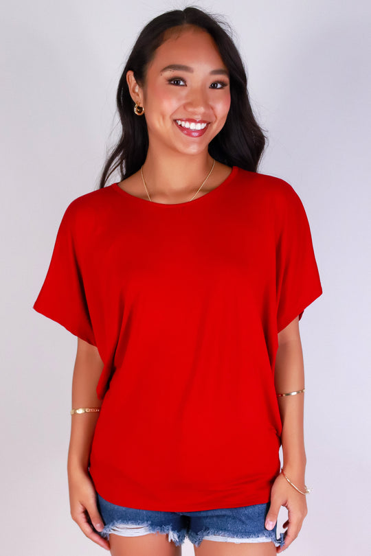 CALLING OUT DOLMAN TOP