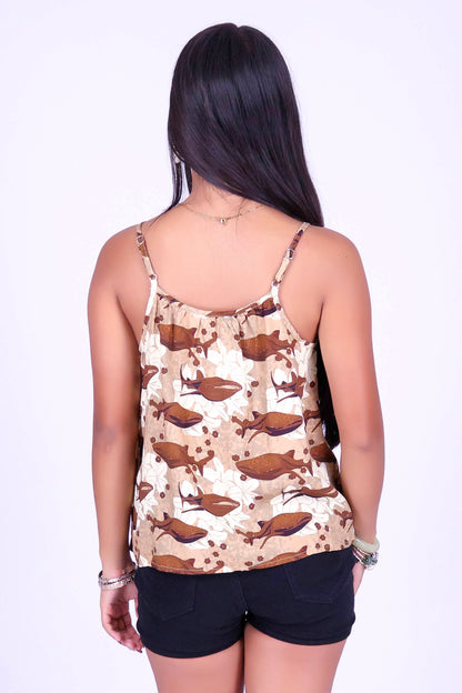 BLOOMS BY THE SEA TOP | KIDS SIZE 12MO-14