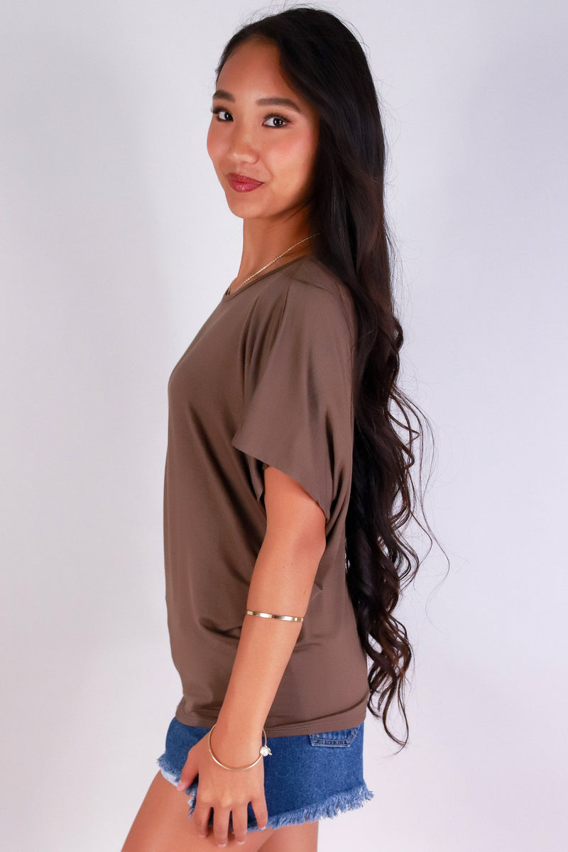 Jeans Warehouse Hawaii - SOLID DOLMAN TOPS - CALLING OUT DOLMAN TOP | By ADARA