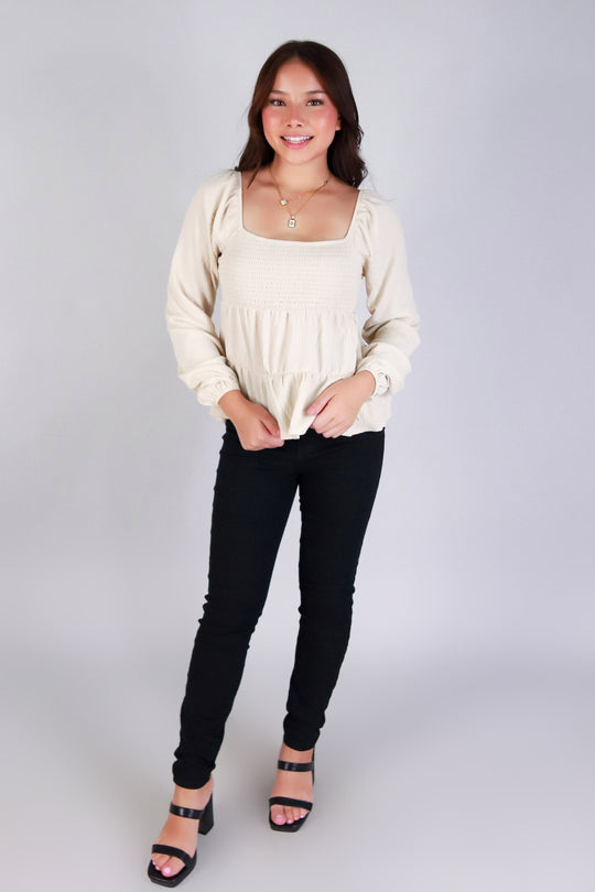 ROMANCE IN MOTION BABYDOLL TOP