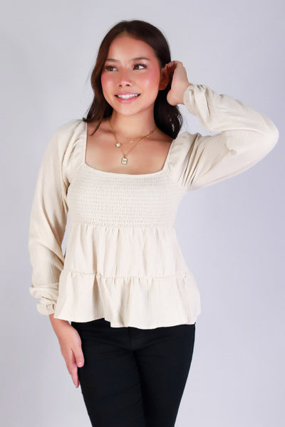 ROMANCE IN MOTION BABYDOLL TOP
