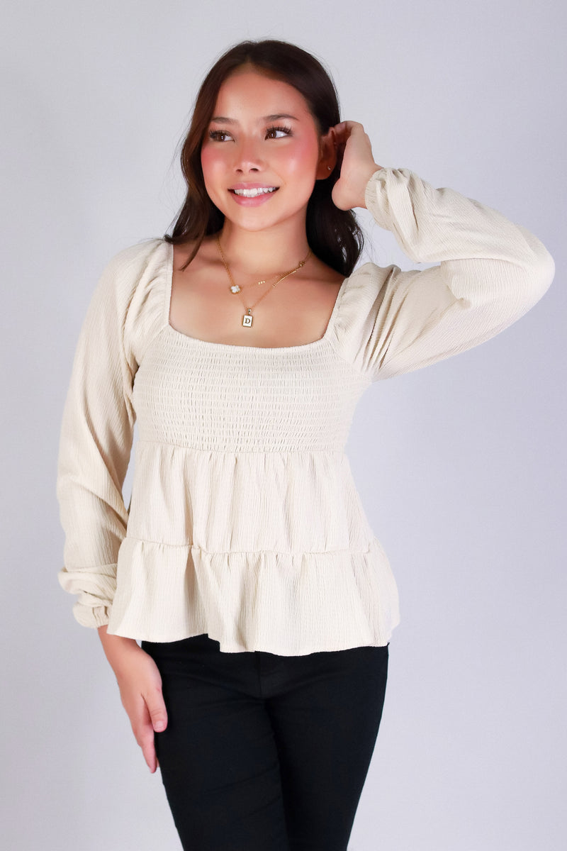 ROMANCE IN MOTION BABYDOLL TOP