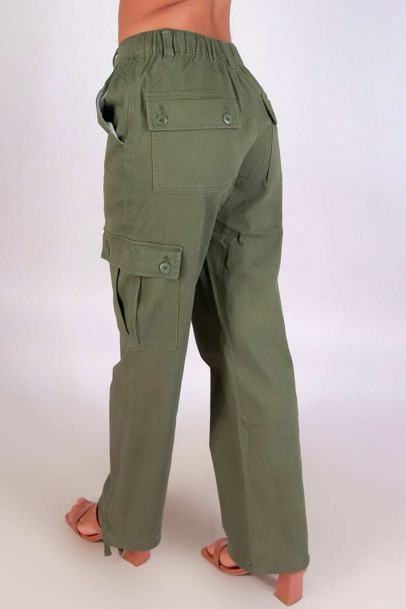Jeans Warehouse Hawaii - SOLID WOVEN PANTS - OFF DUTY CARGO PANTS | By MONKEY RIDE JEANS