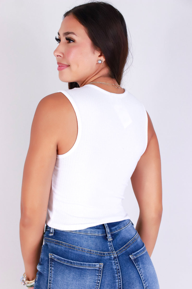 Jeans Warehouse Hawaii - SL CASUAL SOLID - SQUARED UP BABE TOP | By CRESCITA APPAREL/SHINE I