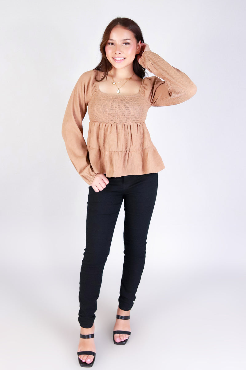 ROMANCE IN MOTION BABYDOLL TOP