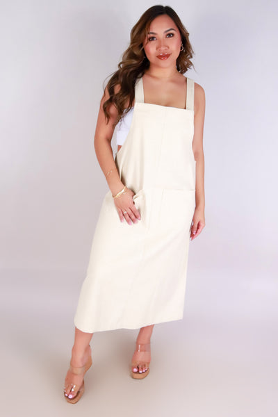 Jeans Warehouse Hawaii - SOLID LONG DRESSES - LINEN WHISPER DRESS | By GILLI