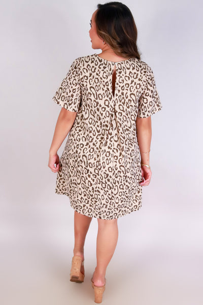 Jeans Warehouse Hawaii - PRINT SHORT DRESSES - WINK OF WILD DRESS | By VERY J