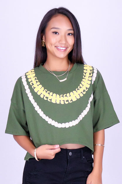 PIKAKE PUAKENIKENI CROP TEE
