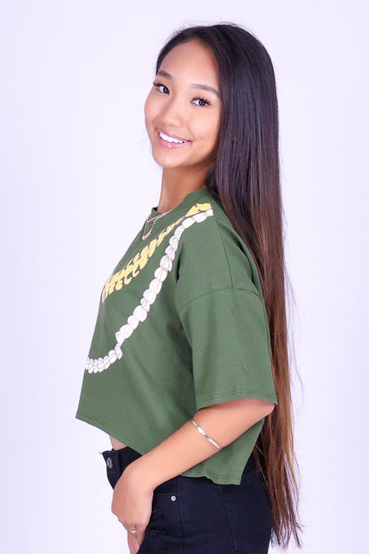 PIKAKE PUAKENIKENI CROP TEE