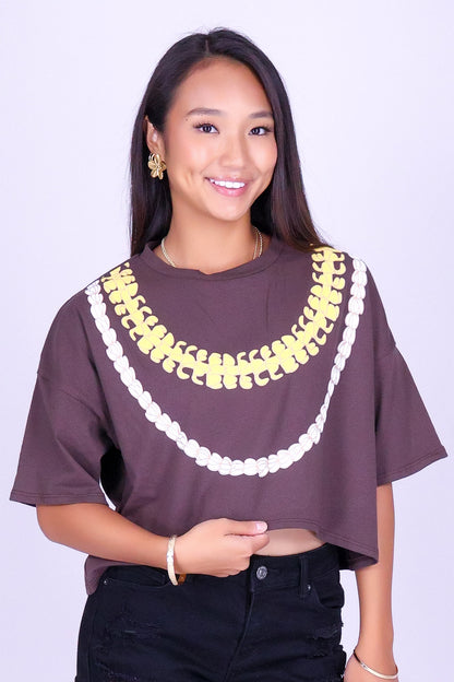 PIKAKE PUAKENIKENI CROP TEE