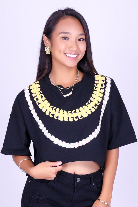 PIKAKE PUAKENIKENI CROP TEE