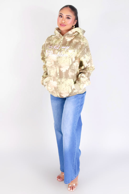 NOT MY PROBLEM HUNTING CAMO HOODIE