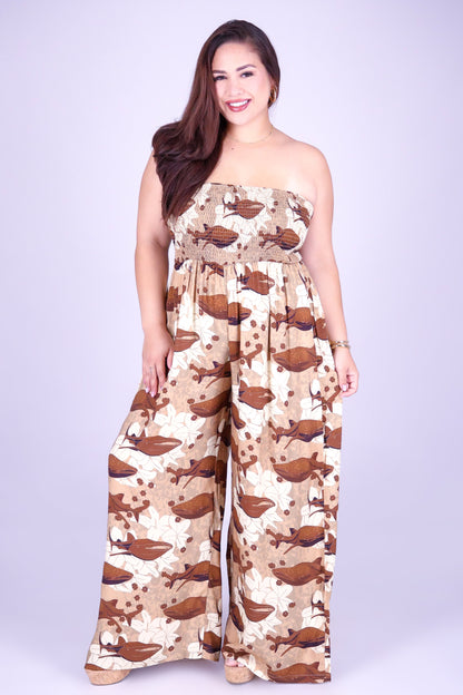BLOOMS BY THE SEA TUBE JUMPSUIT