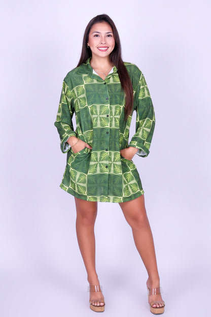 FERN KUIKI BUTTON DOWN DRESS