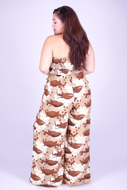 BLOOMS BY THE SEA TUBE JUMPSUIT