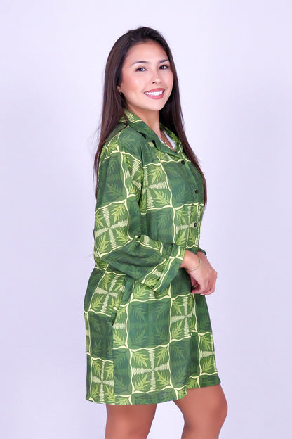 FERN KUIKI BUTTON DOWN DRESS