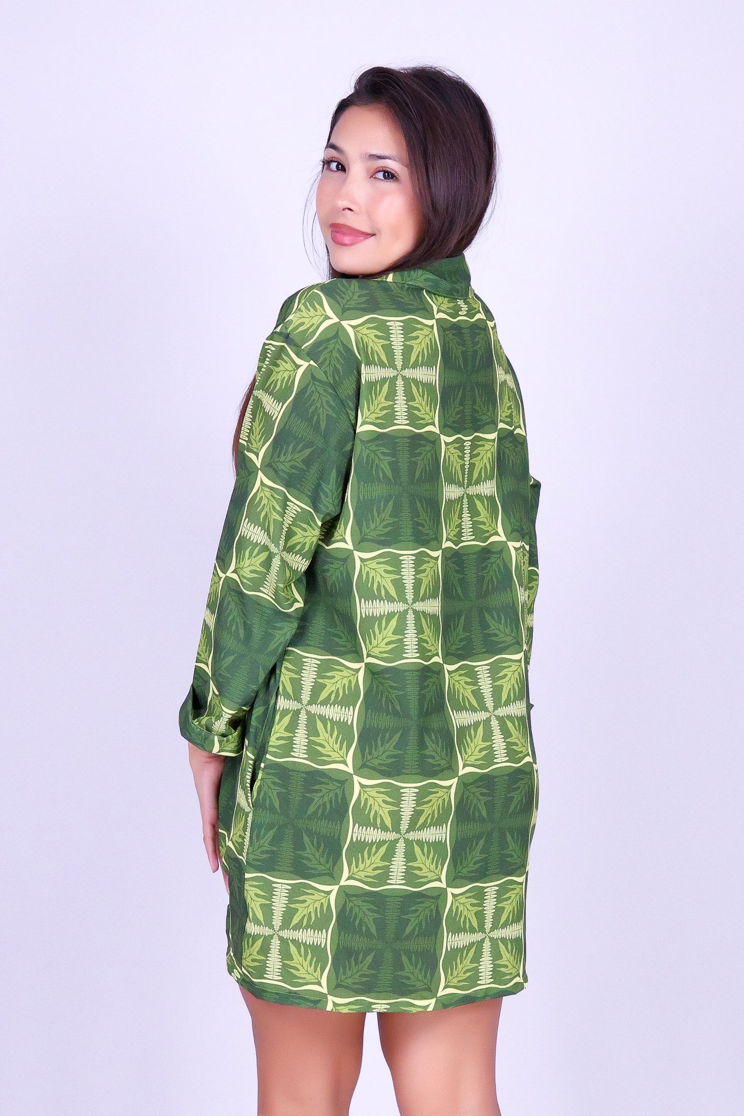 FERN KUIKI BUTTON DOWN DRESS