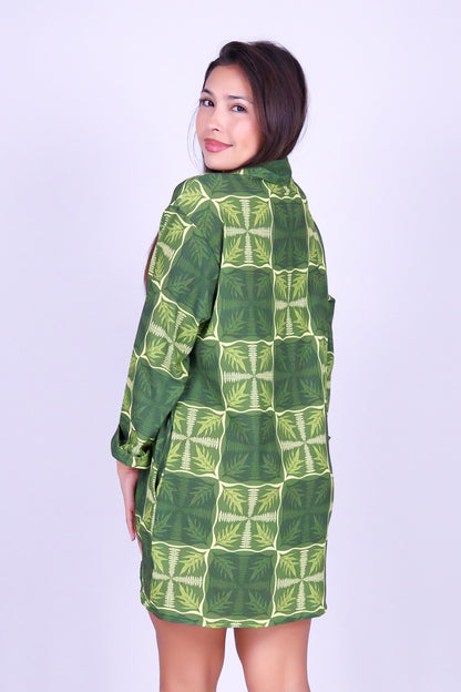 FERN KUIKI BUTTON DOWN DRESS