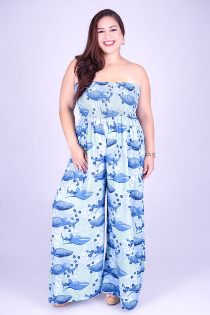 BLOOMS BY THE SEA TUBE JUMPSUIT