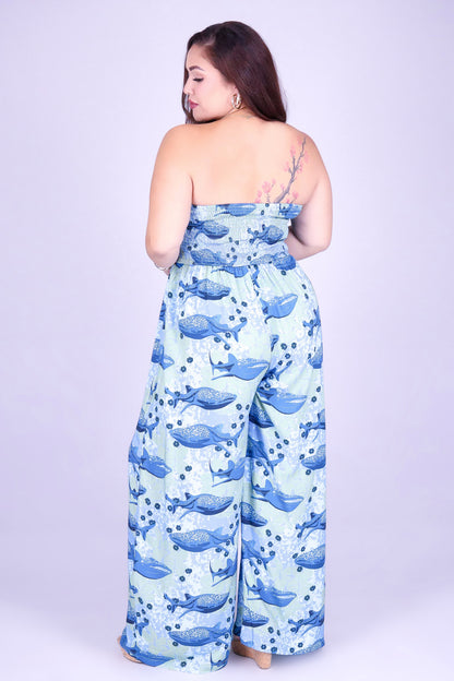BLOOMS BY THE SEA TUBE JUMPSUIT